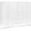 Seconique Malvern 6 Door 2 Drawer Wardrobe - White 3