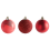 Beliani Set of 60 Baubles TYIN Red 4