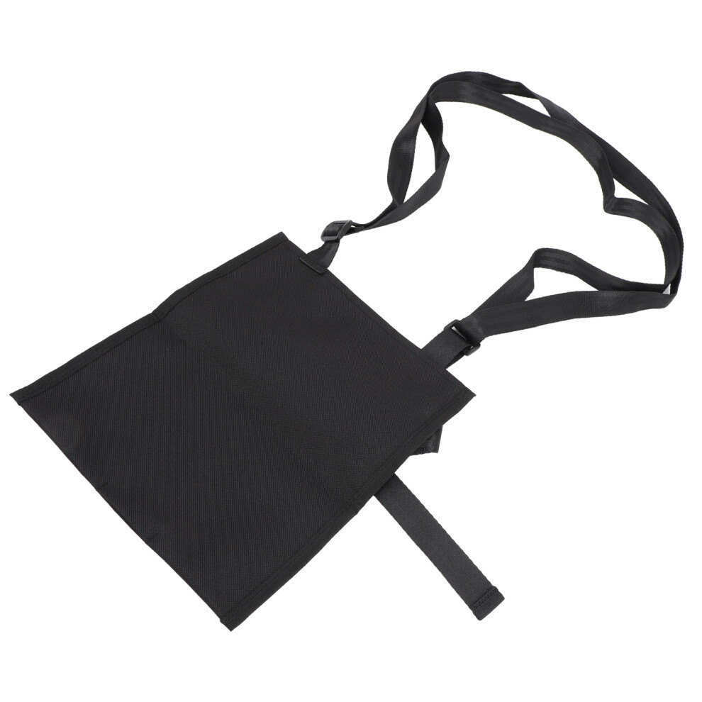 Portable Black Oxford Urine Drainage Bag Holder with Adjustable Strap