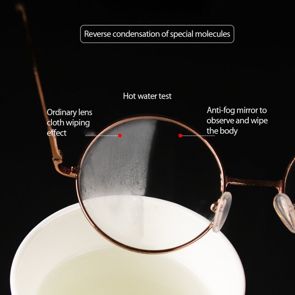 Reusable Suede Anti-Fog Wipes 5pcs for Glasses, Goggles, Windows
