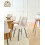 Beliani Set of 4 Dining Chairs TUSCOLA Fabric Light Beige 2