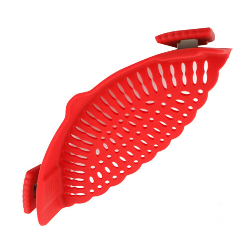 Clip-On Silicone Strainer for Pots 1