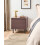 Beliani 1 Drawer Bedside Table NIKEA Dark Brown 2