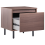 Beliani 1 Drawer Bedside Table NIKEA Dark Brown 4