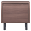 Beliani 1 Drawer Bedside Table NIKEA Dark Brown 5