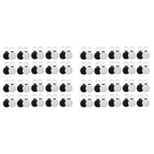 80Pack Sublimação Blanks Chaveiro Glitter Couro PU Chaveiro Transferência Térmica Chaveiro Redondo Sublimação em Branco Preto