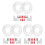 6 Pack Light Fixture Mounting Brackets, Ceiling Light Mounting Plate, Wall Light Mount Blocks with Screw and Nuts 1