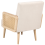 Beliani Armchair HOJBY Fabric Light Beige 6