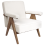 Beliani Armchair EVJE Boucle Off-White 4