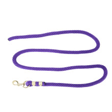 Horse Lunge Line 2m Anti Break Rope with Grip & Hook for Equine Training Purple
