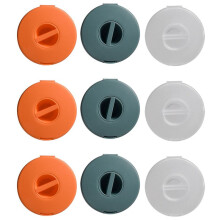9X Spoelopwinder Draagbare Oplader Snoer Rond Opbergkabeloproller Intrekbaar Kabelbeheer Flexibele USB-Kabeloprol
