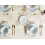 Beliani Set of 24 Dinnerware CHERVIL Stoneware Light Blue 2