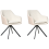 Beliani Set of 2 Dining Chairs LITHIA Boucle Light Beige 4
