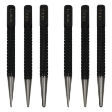 6-Teiliger Mittelstanzer, Positionierungsstanzer, Bohrfixierer, Schwarzer Zylindrischer Nagelstanzstift, Werkzeugzubehör, 1,5 mm/2 mm/3 mm