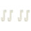 4X Multi-Purpose Hooks Kitchen Cabinet Door Back Hook Hanging Rack Clothes Coat Hat Towel Hanger Storage Hook White 1
