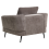 Beliani Armchair KJAER Chenille Taupe 5