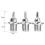 Erstatningspinner for sko racing stil B 3