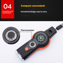 Multifunctional Outdoor Gear 7 in 1 Survival Tool Compact for Camping & Hiking