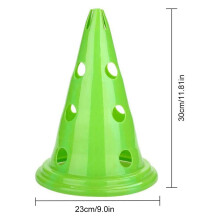 5Pcs Football Training Cones Obstacle Bar Bucket Sign Barrier with Holes