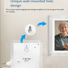 WIFI Acrylic Digital Photo Frame 10.1Inch Display IPS Screen 32G Memory Porta Retrato Digital EU Plug
