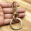 Solid Brass Keychain Pants Clip with Hook 3