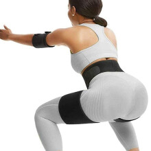 Verstellbarer Neopren-Schlankheitsgürtel für Damen, Taillen- und Oberschenkelformer, Größe M/XL
