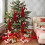 TETOU Julestrømper med initialer, 45 cm julestrømper - Rød L 5