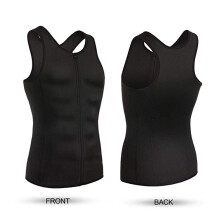 Herren Slimming Body Shaper Tank Top mit Reißverschluss, Taillenkontrolle, XL