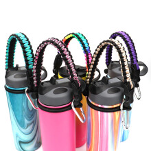 7-Kern Paracord Griffbecherhalter für Wasserflaschen, 22cm geflochtener Gürtel