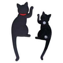 Cute Cat Shaped Silicone Refrigerator Magnet Stickers - Easy to Attach