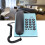 Desktop Landline Telephone Blue Corded Office Home 8