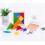 Ξύλινο παζλ Tangram Pyaiiner - Γρίφος Λογικής - Πολύχρωμα Εκπαιδευτικά Παιχνίδια - 6