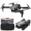 Drone RC com câmera dupla, Wi-Fi, realidade virtual, retorno automático, manutenção de altitude e bateria modular – Compatível com iOS/Android 8