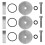 Engine Freeze Plug Set for Dodge Cummins 5.9L  12/24 Valve Replacement 15