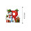 Christmas snowman ornament with initial letter, red 3