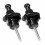 Guitar Strap Locks Schaller Style Black 4 pcs 4