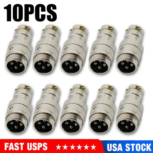 10PCS4Pins Ραδιόφωνο & Μικρόφωνο Υποδοχή Μικροφώνου Αρσενικό Βύσμα Τύπου Συγκόλλησης 1