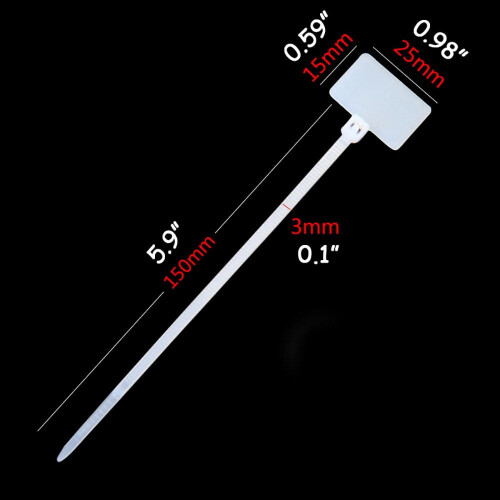 Abraçadeiras de nylon ajustáveis de 15 cm (6 polegadas) com trava automática, multicoloridas, pacote com 250 unidades. 1