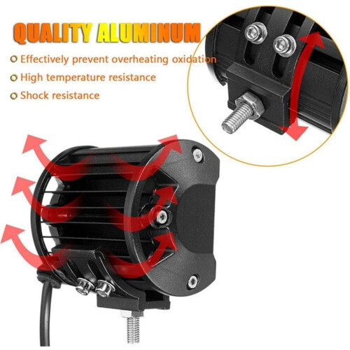 LED Work Light 7 inch 800W 24000LM 6000K 2 pcs 2