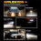 LED Work Light 7 inch 800W 24000LM 6000K 2 pcs 5