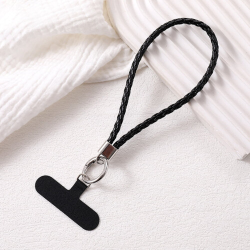 Cordão para celular, alça macia de couro para pulso com abas. 1