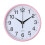 Round Wall Clock Simple Grey Quartz Battery Operated 5