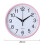 Round Wall Clock Simple Grey Quartz Battery Operated 6
