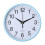 Round Wall Clock Simple Grey Quartz Battery Operated 7