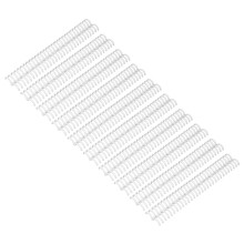 10 Pack 30 Ring Comb Binding Spines 150 Pages 19mm White