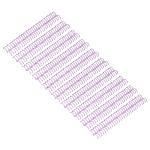 10Pcs Purple Plastic Comb Binding Spines 150 Pages 30 Rings