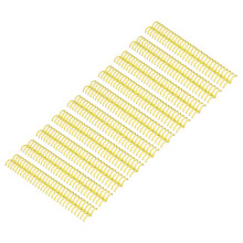 10Pcs Yellow Plastic Comb Binding Spines 150 Pages, 30 Rings