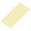 10Pcs Yellow Plastic Comb Binding Spines 150 Pages, 30 Rings 1
