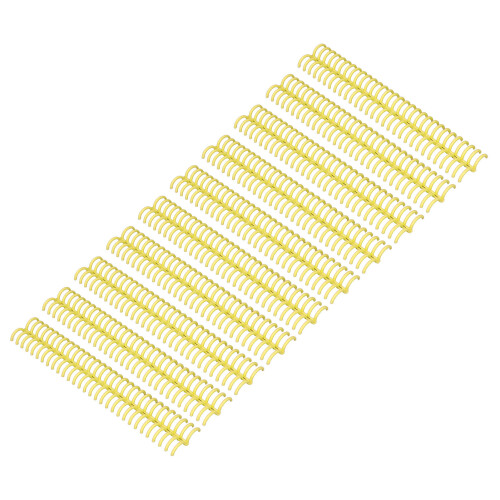 10Pcs Yellow Plastic Comb Binding Spines 150 Pages, 30 Rings