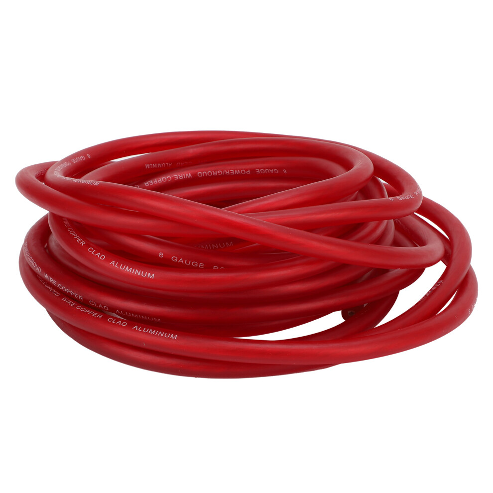 8 Gauge Automotive Wire 25Ft Power Ground Battery Cable RedâVersatile & Flexible 8401390981634
